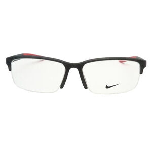 NIKE 7136AF 065 BLACK RED EYEGLASSES FRAME 57-15-145